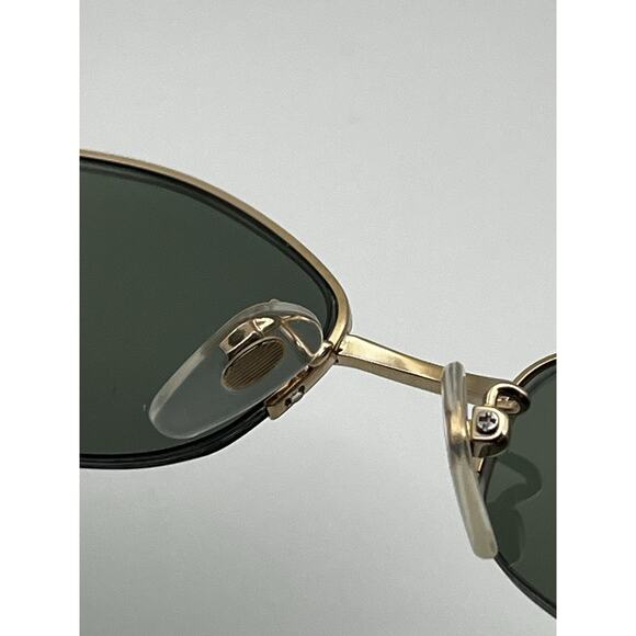 Vintage Caviar Oval Wireframe Gold Tone Sunglasses Floral Rose Y2K Granny 52mm main image 4